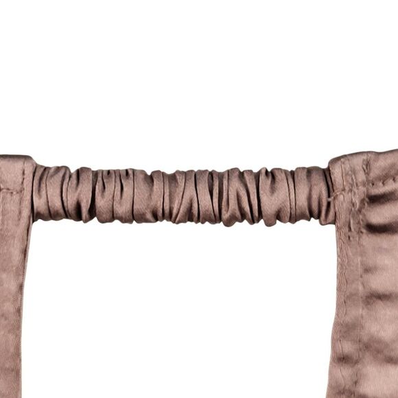 NEW Easel Small Rose Gold Maxi Dress Sleeveless Satin Tie Waist Pockets Keyhole - Picture 15 of 16